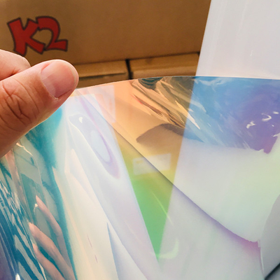 Anti Scratch Cold Laminating Film Colorful 50mic Dichroic Glass Film